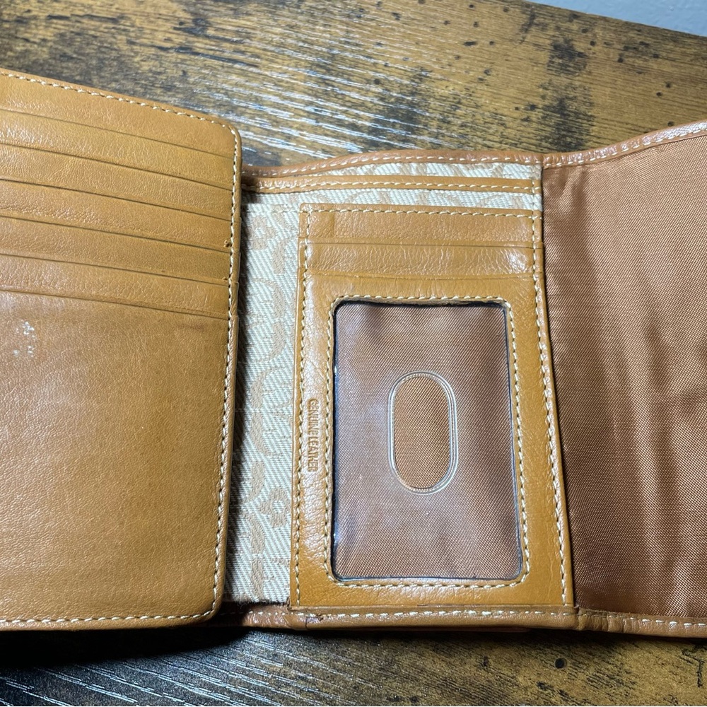 Fossil Multicolor Stripe Patchwork Canvas Wallet … - image 3